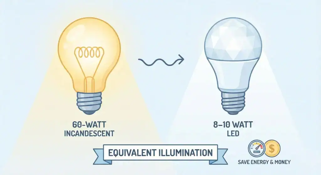 led vs incandescent bulb cost effectiveness 