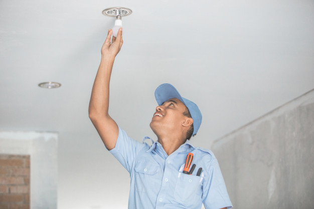 Replacing old bulbs with new LED downlights
