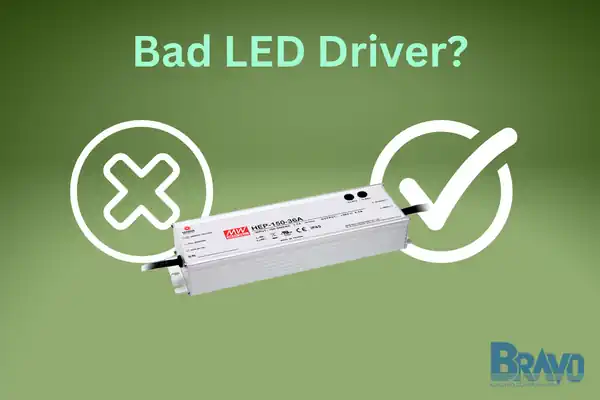 Diagram showing bad or faulty LED driver