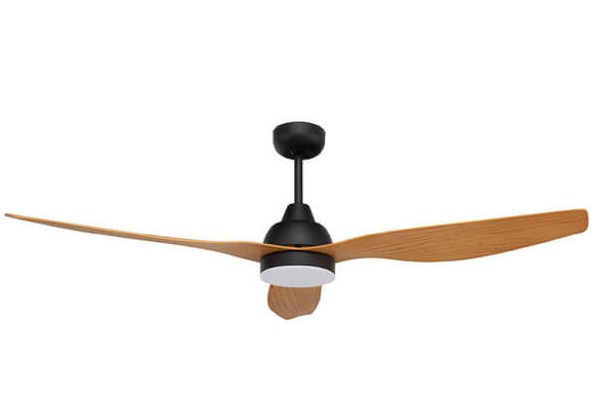 ceiling fan with wooden blades