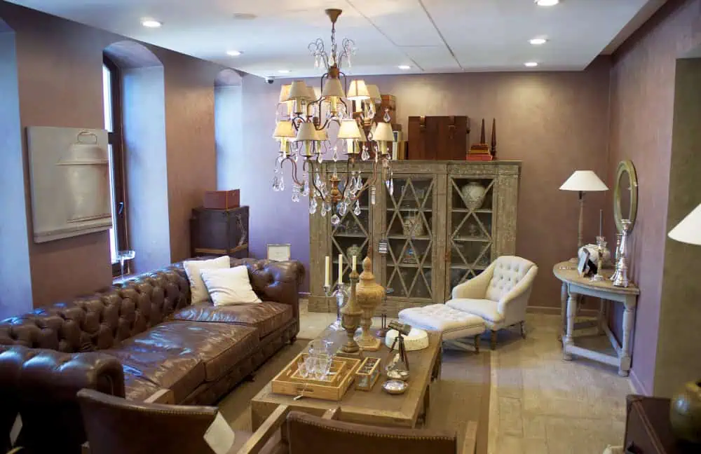 chandelier light in room