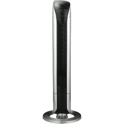 LED portable fan with display tower
