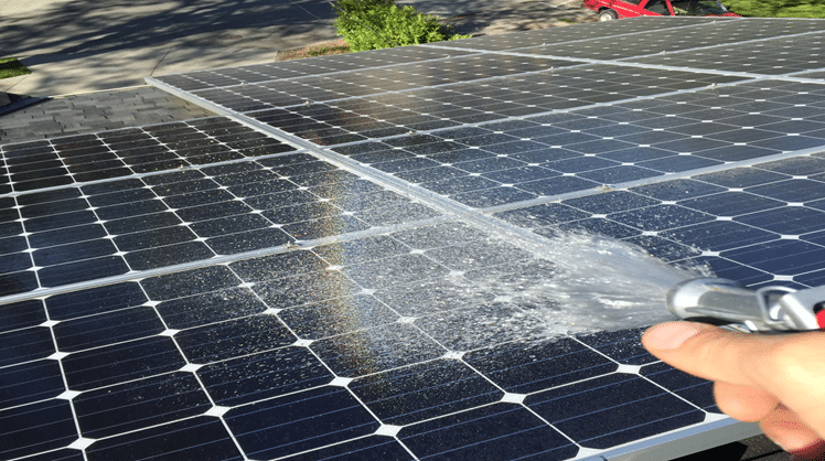 power wash solar panel cleaning
