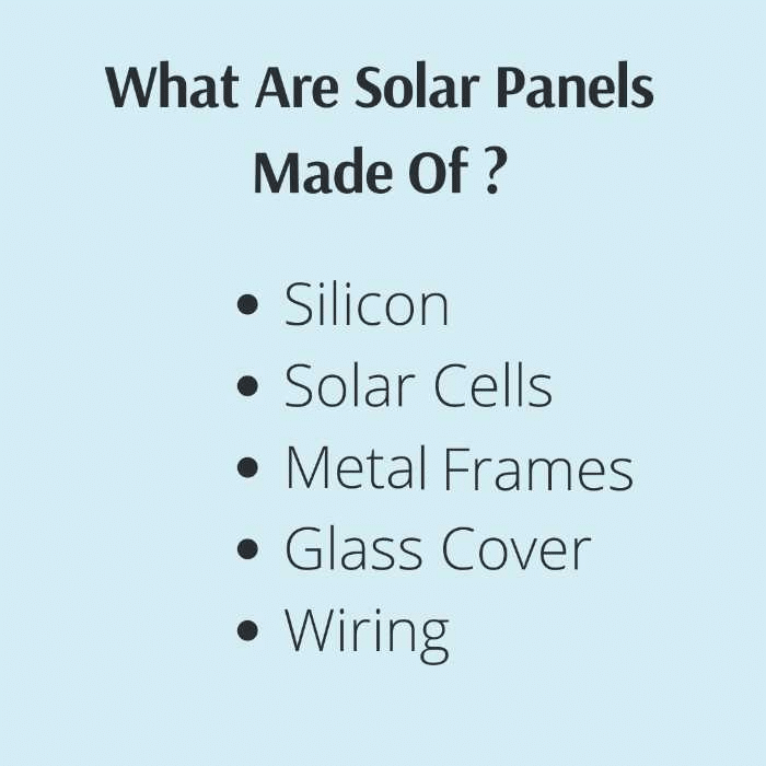 solar panels components 