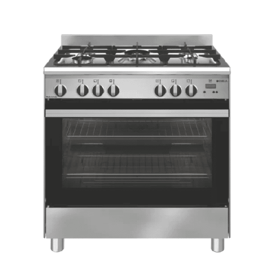 Emilia 80cm Gas Upright Cooker Stainless Steel