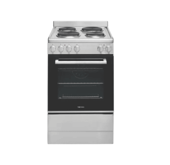 Euromaid 54cm Freestanding Electric Oven with Solid Cooktop