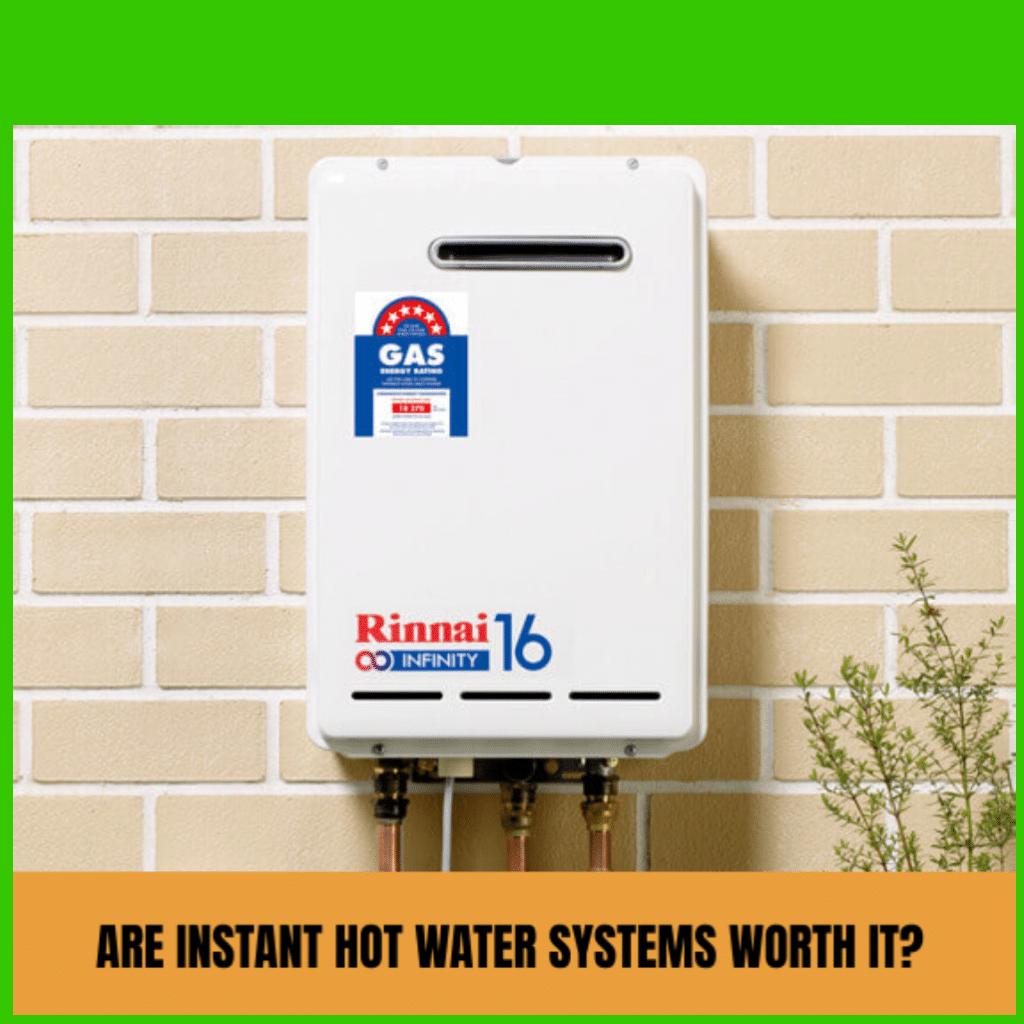 Home with instant hot water system installed
