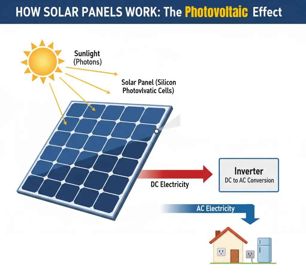 The Photovoltaic Effect process