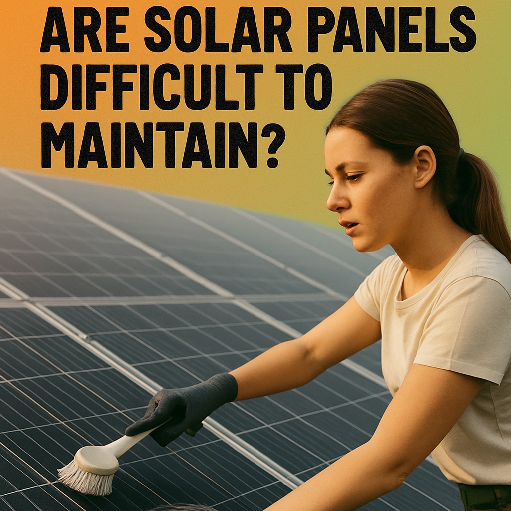 Are Solar Panels Difficult to Maintain?