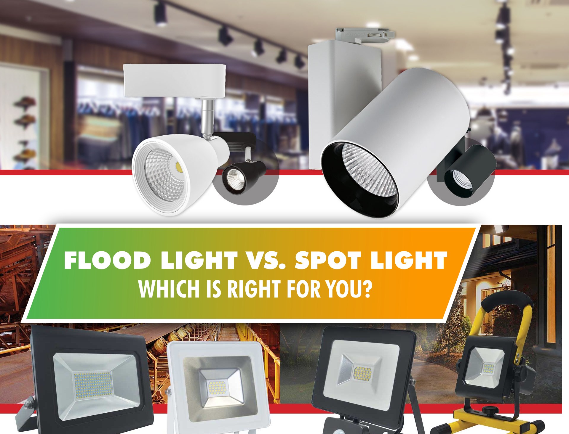 Flood Light vs Spot Light: Which is Right for You?
