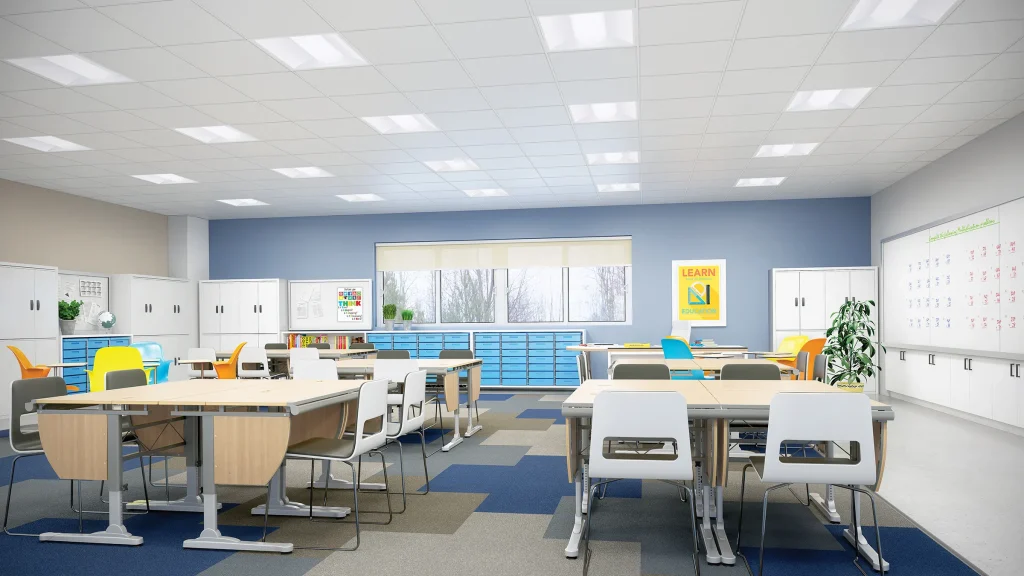 led light in schools