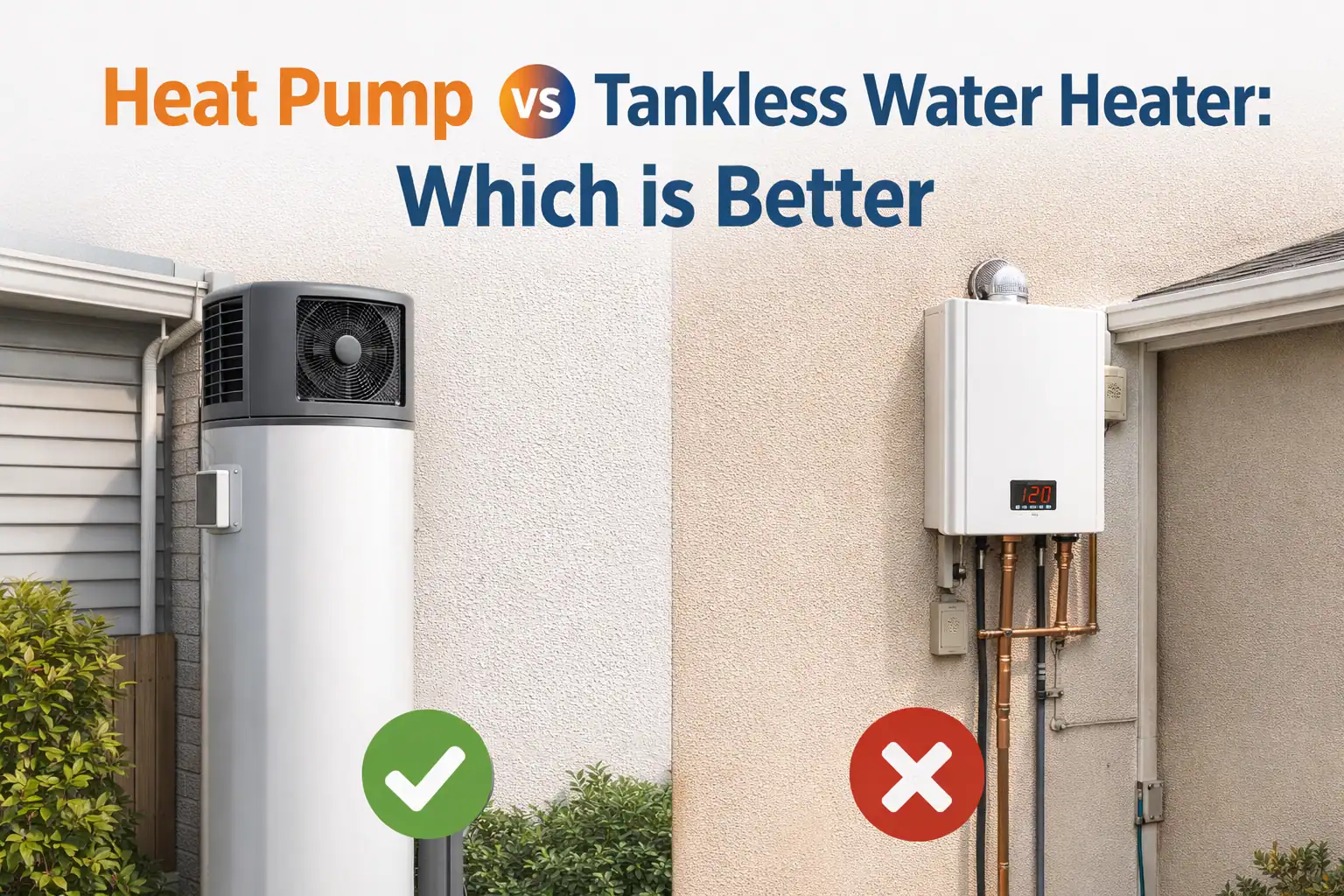 Heat Pump vs Tankless Water Heater: Which is Better 