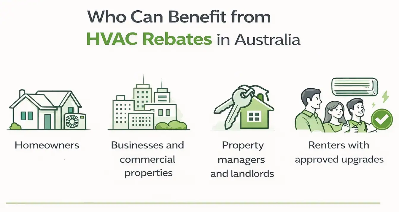 Parties that can benefit from hvac rebates