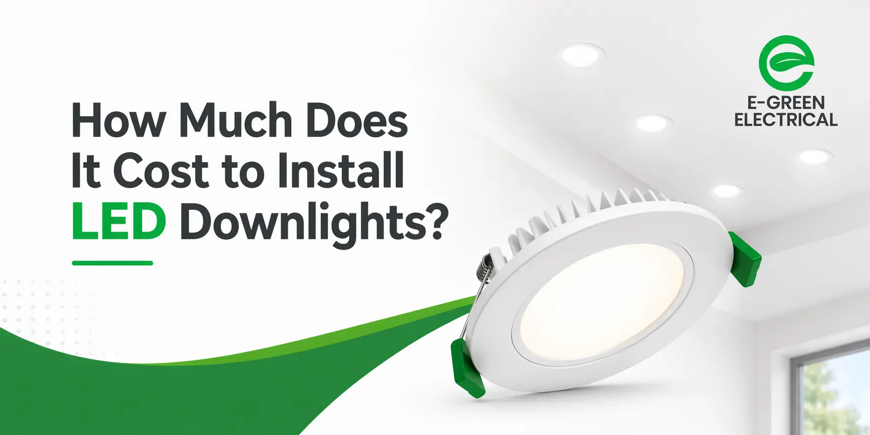 cost to install led downlights