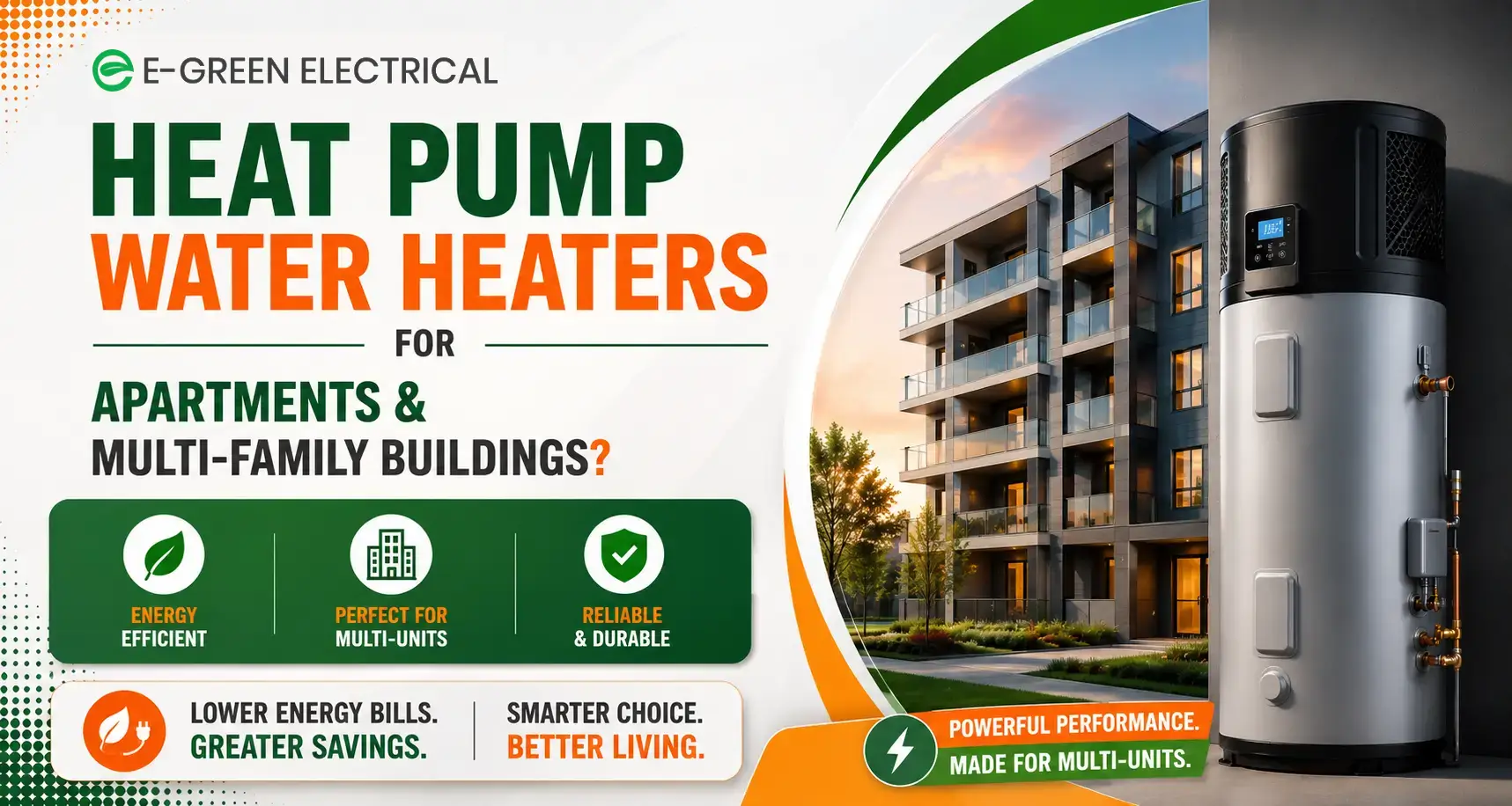 heat pump water heater for apartments
