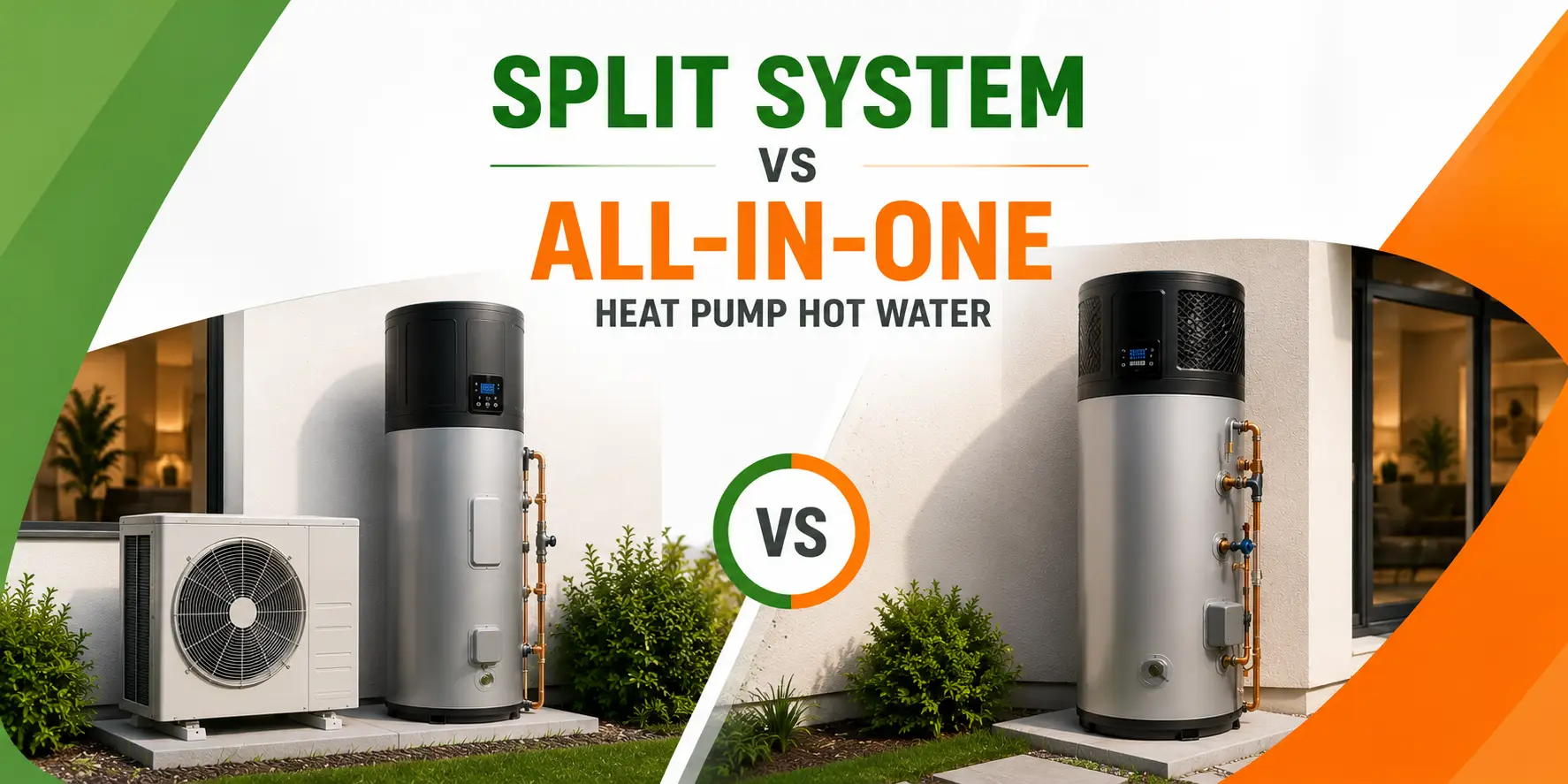 split system vs all in one heat pump banner image