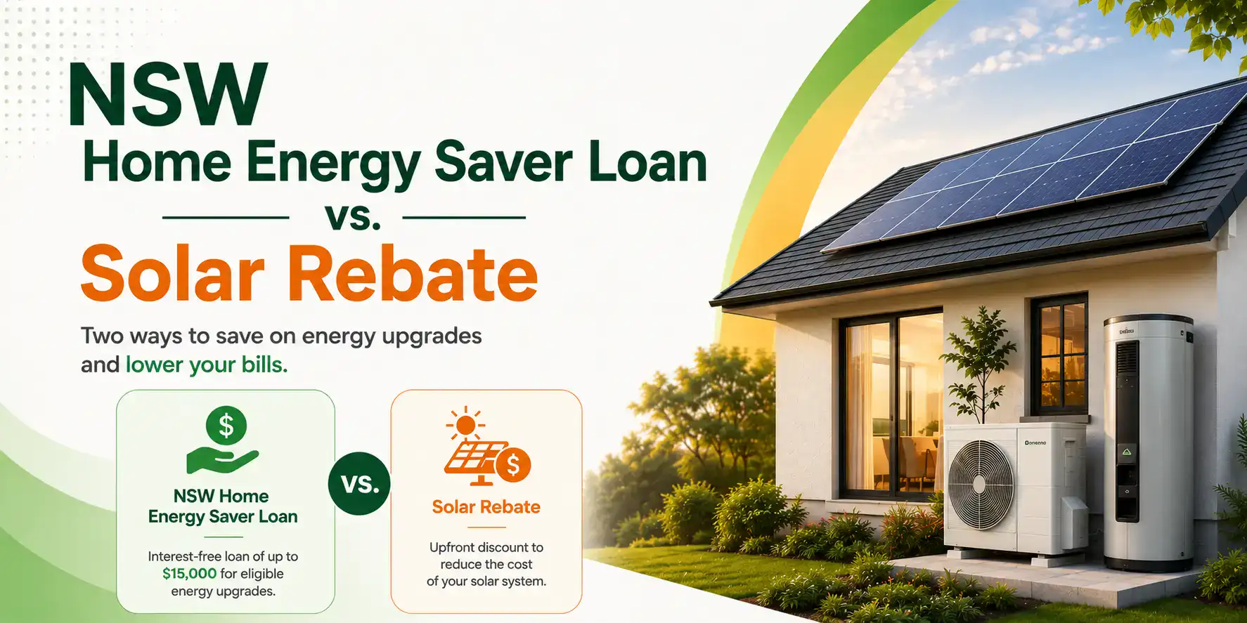 NSW Home Energy Saver Loan vs. Solar Rebate