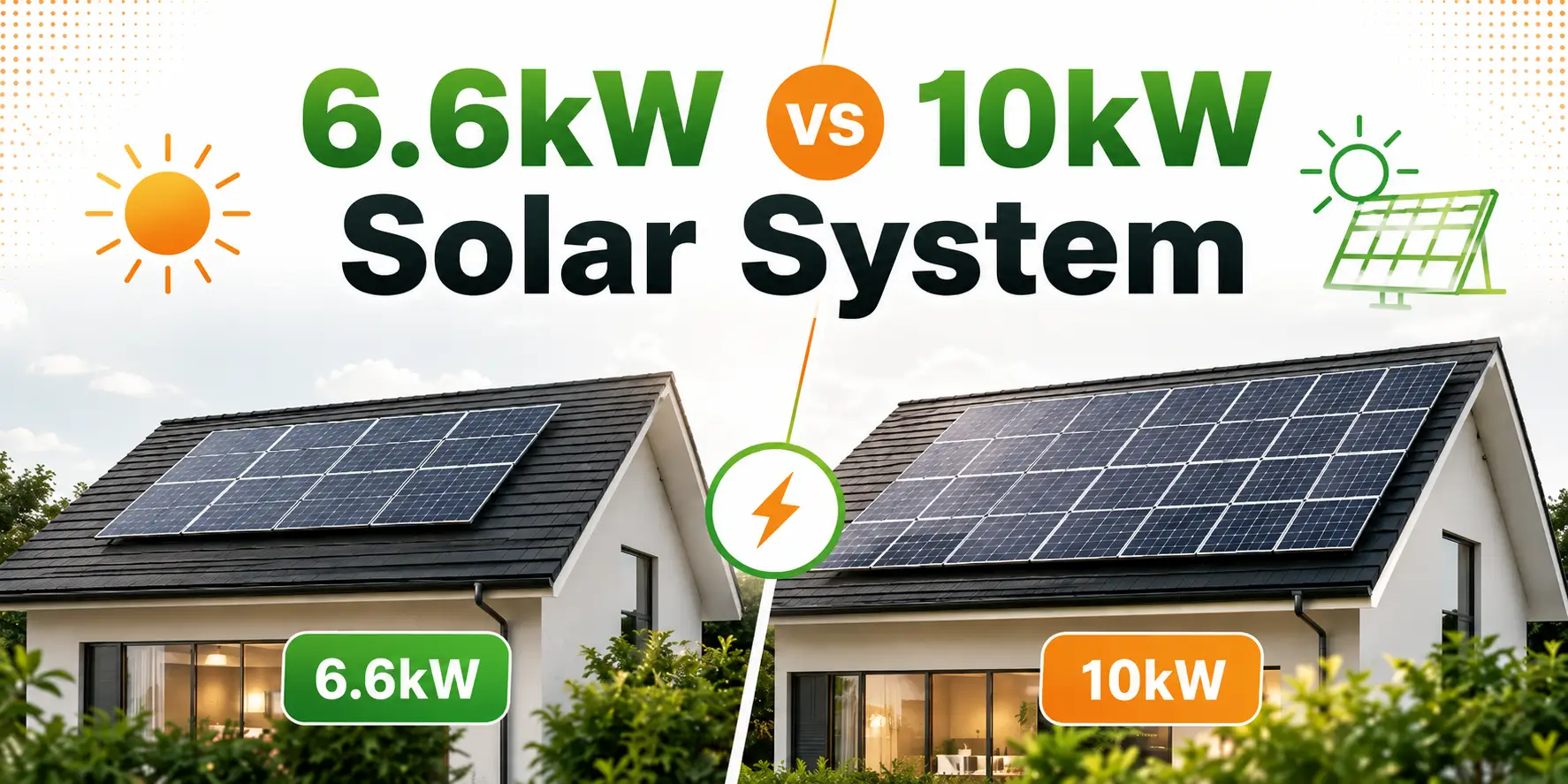 6.6kw vs 10kw solar system