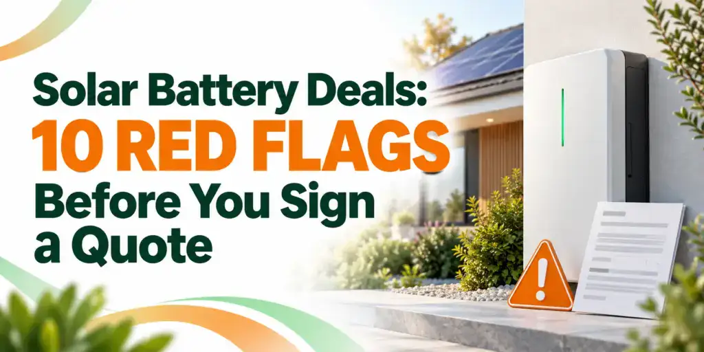 solar battery deals red flag