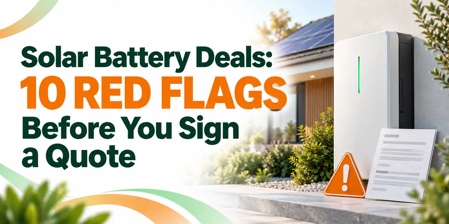 solar battery deals red flag
